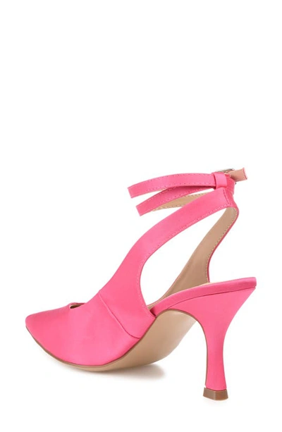 Journee Collection Marcella Ankle Strap Pump In Fuchsia