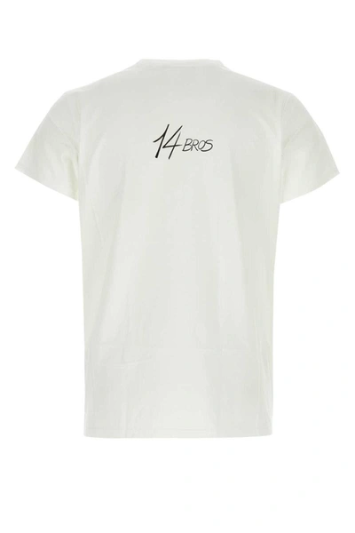 Shop 14 Bros T-shirt In White