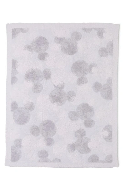 Barefoot Dreams Cozychic Disney Mickey Mouse Stamped Stroller Blanket In Almond Multi