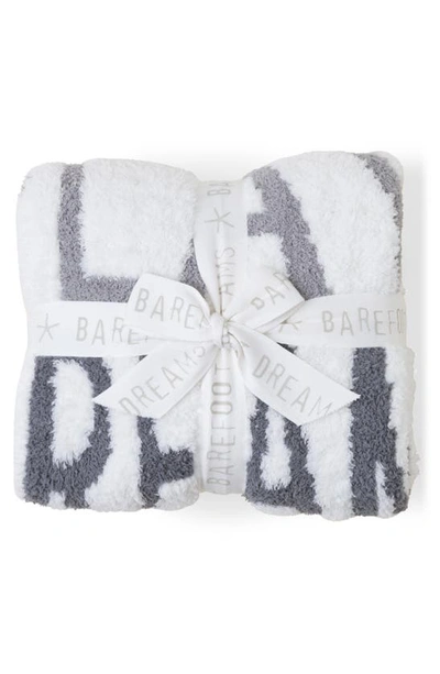Shop Barefoot Dreams Cozychic™ Cuddle Laugh Play Dream Stroller Blanket In Pearl Multi