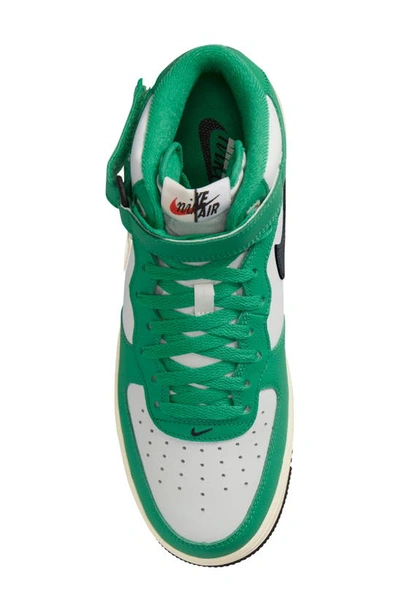Shop Nike Air Force 1 'mid '07 Sneaker In Summit White/ Black/ Green