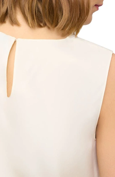 Theory Womens Ivory Sleeveless Regular-fit Silk Top In Ivory