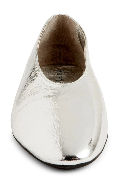 Jeffrey Campbell Romp Flat In Silver