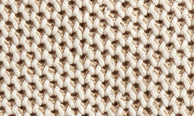 Shop Dkny Bicolor Honeycomb Cotton Throw Blanket In Linen
