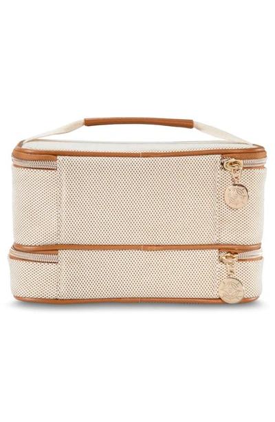 Stephanie Johnson Tropea Ivory Jenny Train Cosmetics Case In Ivory
