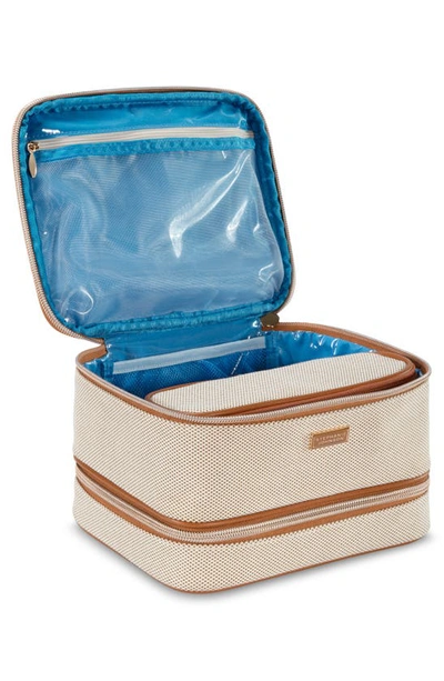 Stephanie Johnson Tropea Ivory Jenny Train Cosmetics Case In Ivory