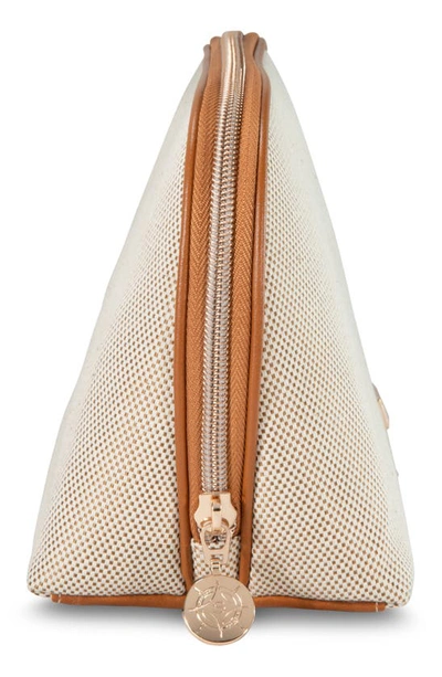 Stephanie Johnson Tropea Ivory Lola Makeup Bag In Ivory