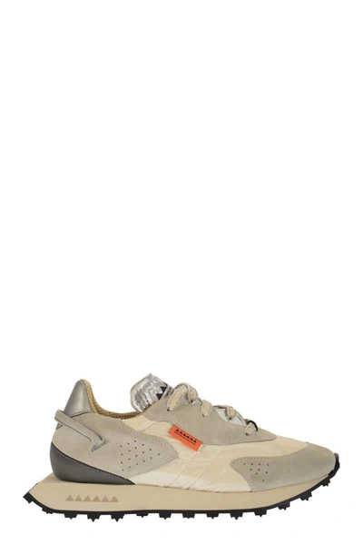 Shop Run Of Vaporix - Suede And Nylon Trainers In Sand