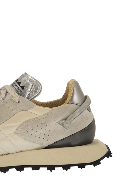 Shop Run Of Vaporix - Suede And Nylon Trainers In Sand