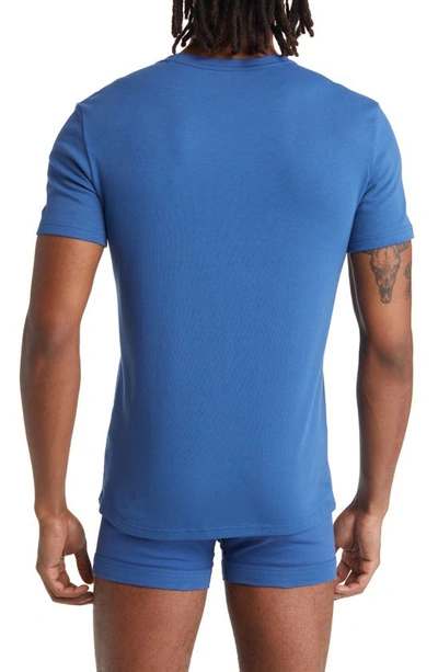 Shop Tom Ford Cotton Jersey Crewneck T-shirt In High Blue