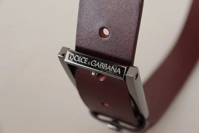 Shop Dolce & Gabbana Elegant Brown Leather Designer Men's Belt