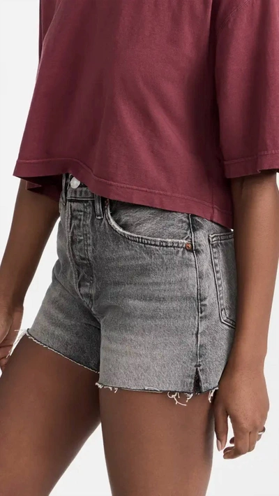 Re/done '50s Cutoff Mid Rise Cotton Denim Shorts In Multi