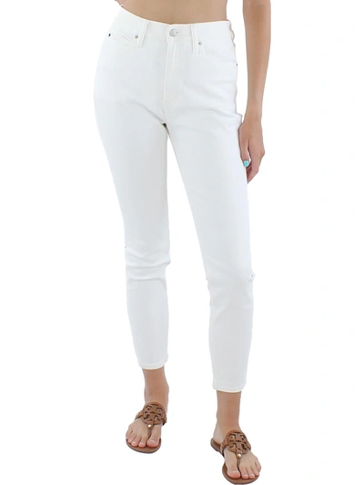Shop Calvin Klein Plus Womens Denim High Rise Skinny Jeans In White