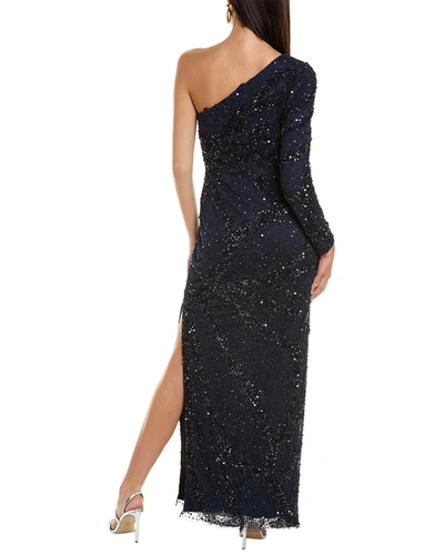 Shop Theia Evangeline Beaded Gown In Blue