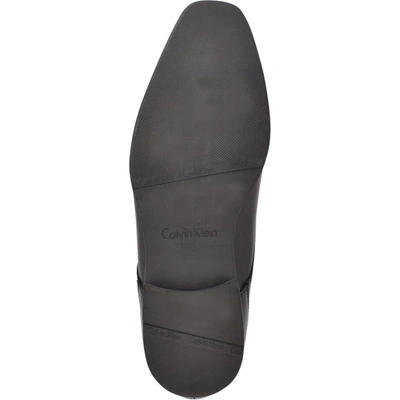 Shop Calvin Klein Bram Mens Leather Cap Toe Oxfords In Grey