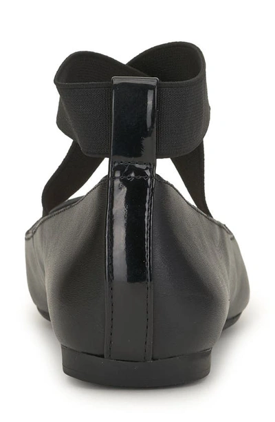 Shop Jessica Simpson 'mandalaye' Leather Flat In Black/ Black