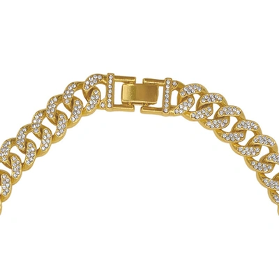 Shop Adornia Flat Curb Cz Chain Necklace Gold