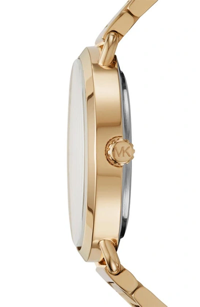 Shop Michael Michael Kors Portia Round Bracelet Watch, 36.5mm In Gold