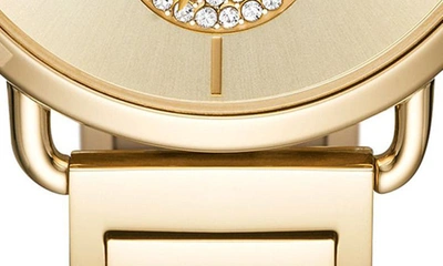 Shop Michael Michael Kors Portia Round Bracelet Watch, 36.5mm In Gold