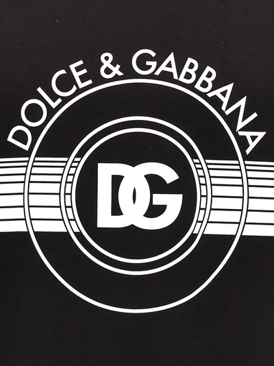 Shop Dolce & Gabbana Logo Print T-shirt White/black