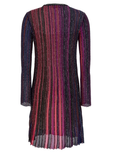 Shop Missoni Sequin Striped Dress Dresses Multicolor