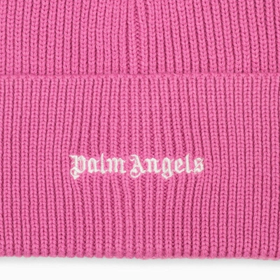 Shop Palm Angels Fuchsia Ribbed Hat Men In Pink