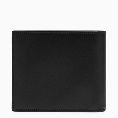 Saint Laurent Black Leather Bi-fold Wallet Men In Black