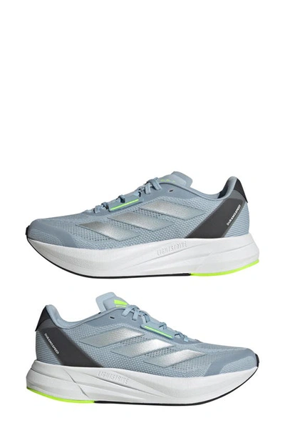 Adidas Originals Duramo Speed Running Sneaker In Beige/ Silver/ Lemon