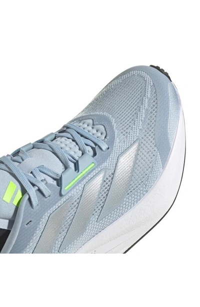 Adidas Originals Duramo Speed Running Sneaker In Beige/ Silver/ Lemon