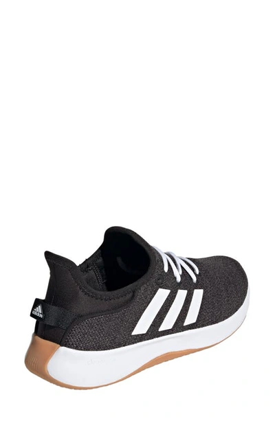 Adidas Originals Cloadfoam Pure Running Shoe In Black/ White/ Grey