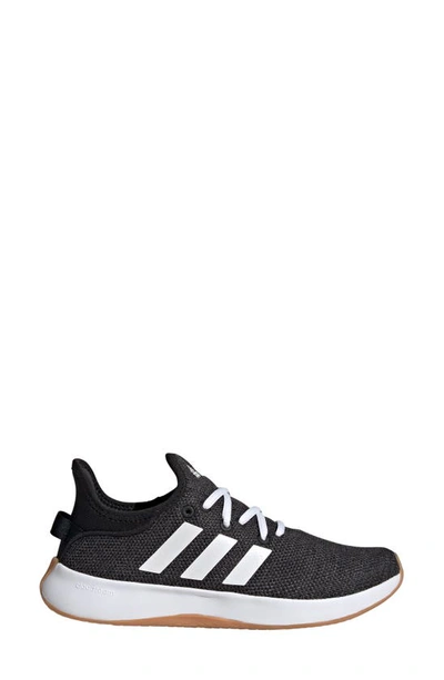 Adidas Originals Cloadfoam Pure Running Shoe In Black/ White/ Grey