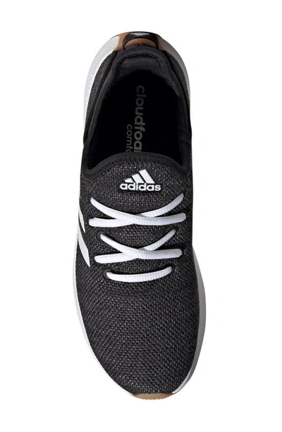 Adidas Originals Cloadfoam Pure Running Shoe In Black/ White/ Grey