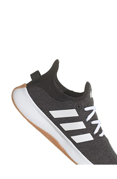 Adidas Originals Cloadfoam Pure Running Shoe In Black/ White/ Grey