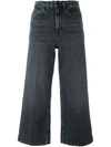 ALEXANDER WANG ALEXANDER WANG CROPPED WIDE LEG JEANS - GREY,41373511487284