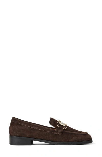 Shop Bruno Magli Natalie Bit Loafer In Brown Suede