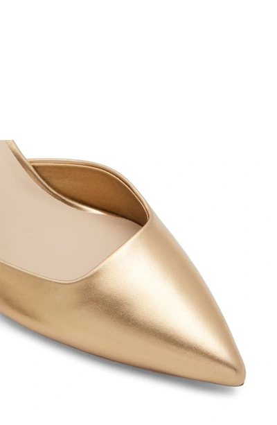 Shop Aldo Basanti Pointed Toe Slingback Pump In Gold