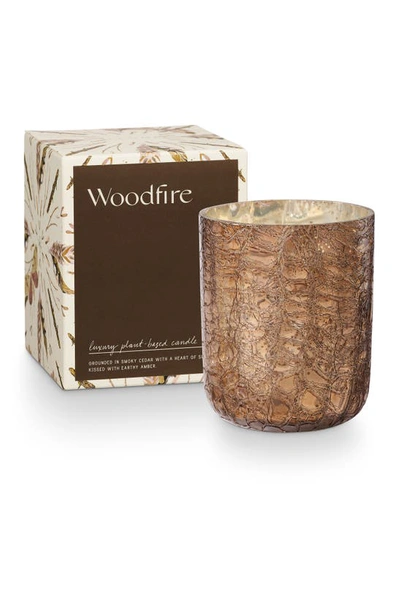 Shop Illume ® Woodfire Mercury Glass Candle In Woodfire Gold 9.1oz