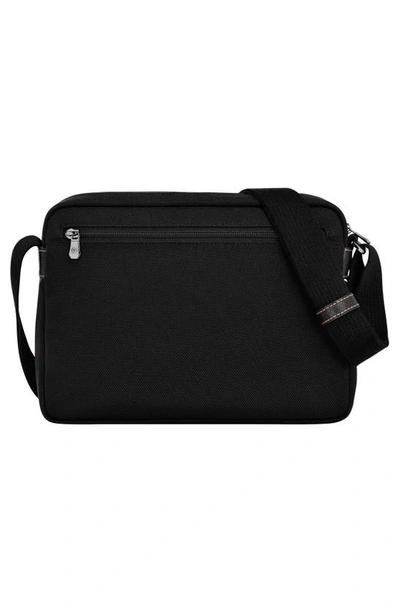 Longchamp Boxford Recycled Canvas & Leather Camera Crossbody Bag In Black