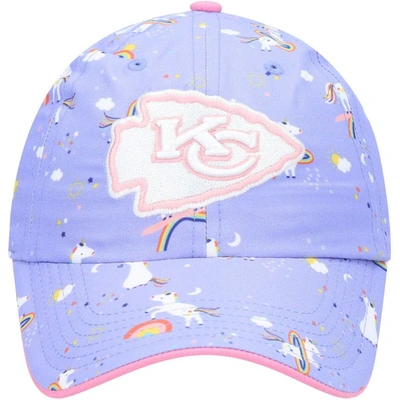 Shop 47 Girls Preschool ' Purple Kansas City Chiefs Unicorn Clean Up Adjustable Hat