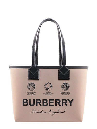 Shop Burberry London Shoulder Bag In Beige