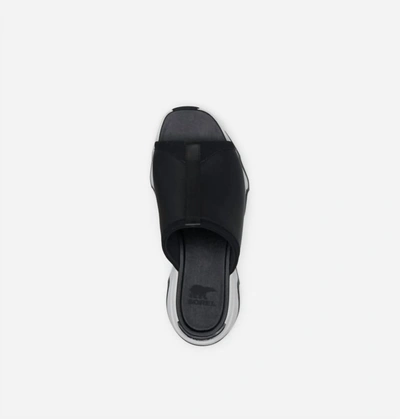 Shop Sorel Kinetic Impact Slide High Sandal In Black/sea Salt In Multi