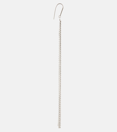 Isabel Marant Cascading Silver Pendant Earrings With Fluid Design In Silver