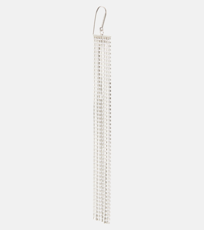 Isabel Marant Cascading Silver Pendant Earrings With Fluid Design In Silver