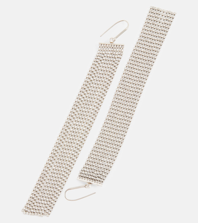 Shop Isabel Marant Embellished Drop Earrings In Silver