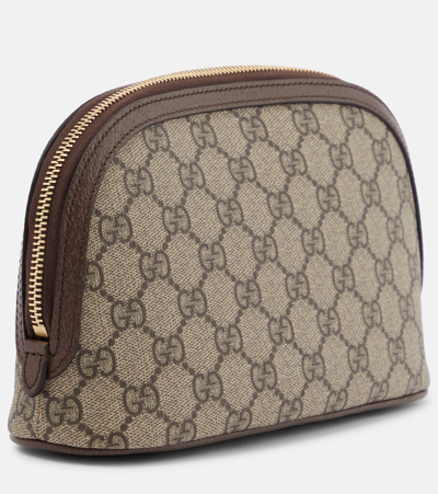 Shop Gucci Ophidia Gg Large Toiletry Bag In B.eb/n.acero/vrv