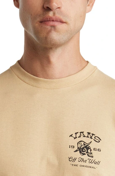 Shop Vans Middle Of Nowhere Cotton Graphic T-shirt In Taos Taupe