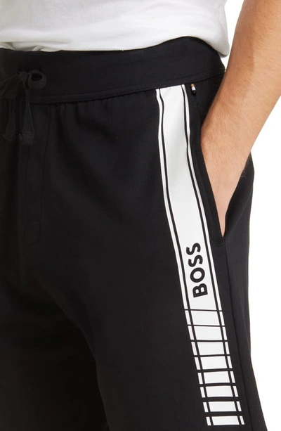 Shop Hugo Boss Authentic Cotton Lounge Shorts In Black