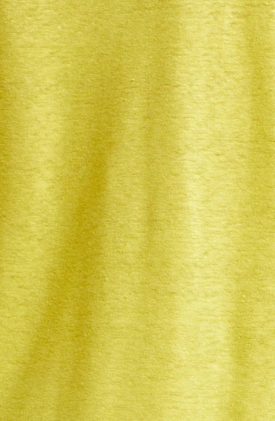 Shop Golden Goose Journey Linen Graphic T-shirt In Maize/ Windsor Wine