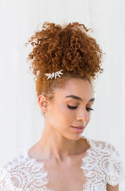 Brides And Hairpins Bria Crystal Hair Comb In Gold