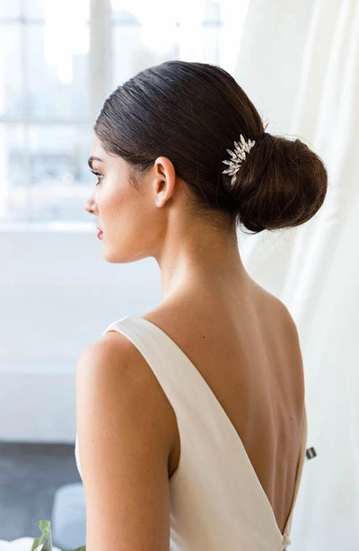 Brides And Hairpins Bria Crystal Hair Comb In Gold